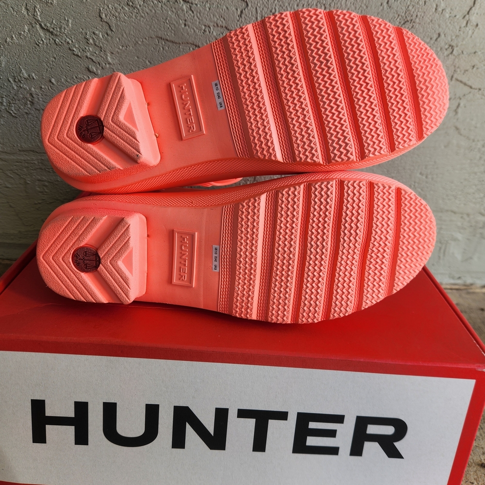 Hunter Orange Flair Ankle Rain Boots - Picture 2 of 4
